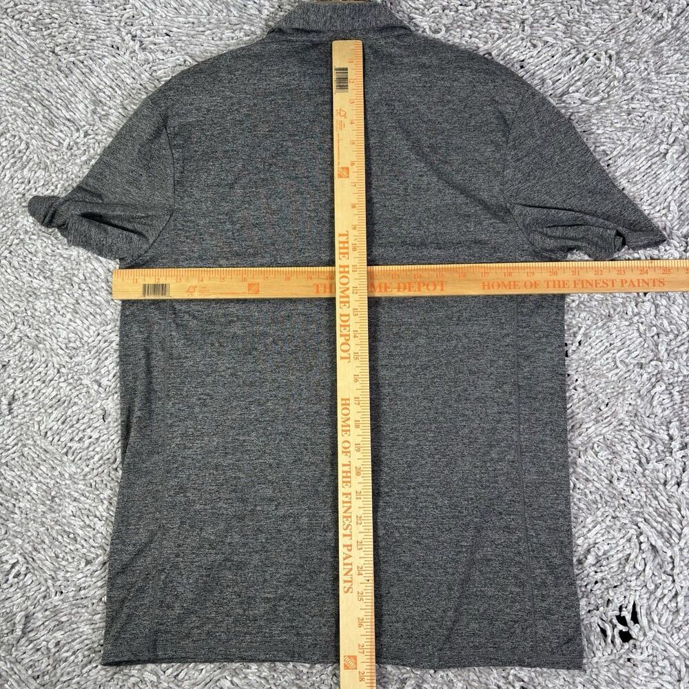 Quince Flowknit Breeze Performance Polo Shirt Mens Medium Gray Short Sleeve Golf - Picture 6 of 7